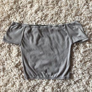 Brandy Melville Off the Shoulder Crop Top